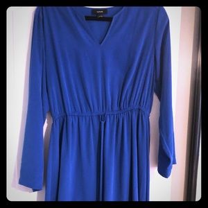 Blue high low dress